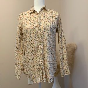 Fossil women button down long sleeve shirt